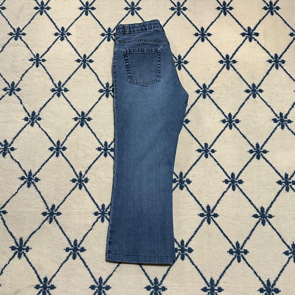 Vintage 2000s Y2K Embroidered Paisley Floral Jeans - Picture 2 of 3
